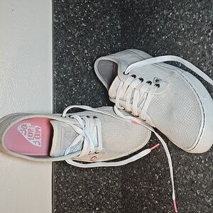 Satorisan Heisei Leather Men's Casual Perforated Grey Lace-Up Sneakers